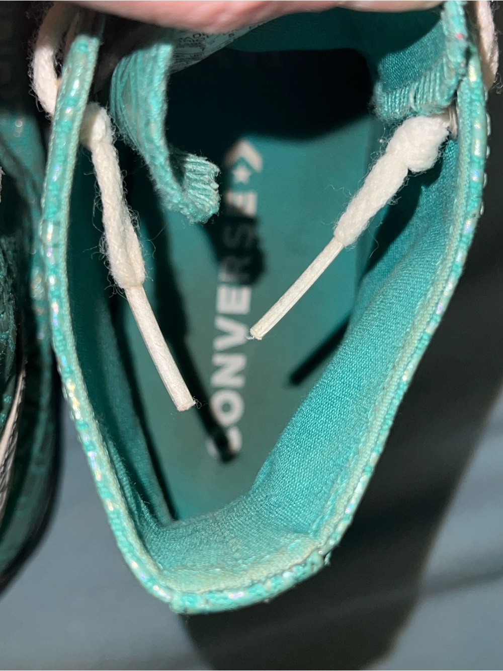Converse Chuck Taylor All Star High Top Turquoise Mermaid Scale - Picture 11 of 11